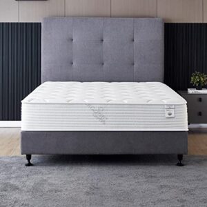 oliver & smith california king mattress - 10 inch hybrid cal king mattress - pocketed coil springs & high density premium cold foam with breathable polyester cover - comfort tight top- medium firm