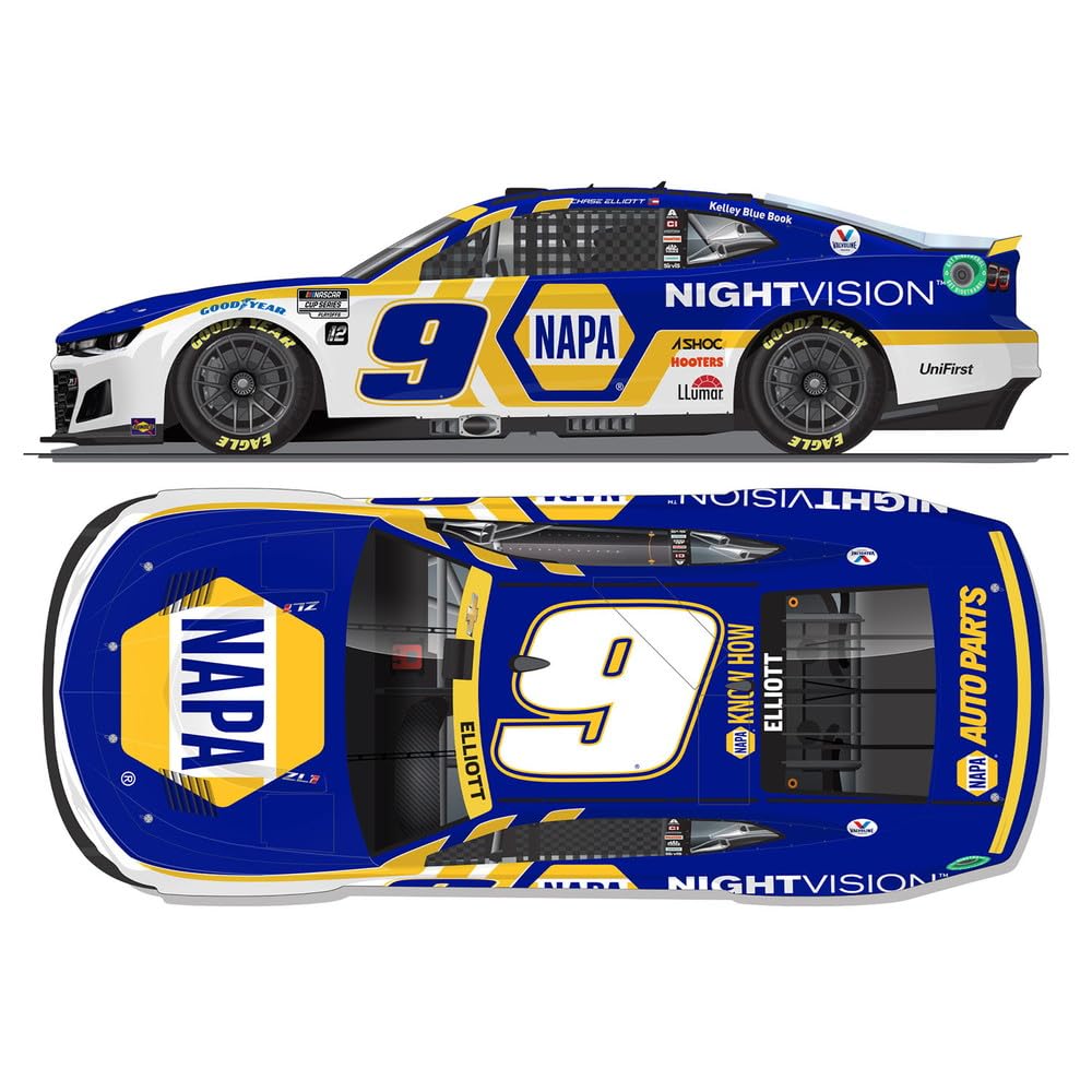 Lionel Racing Chase Elliott 2022 NAPA Nightvision Roval Diecast Car 1:64 Scale