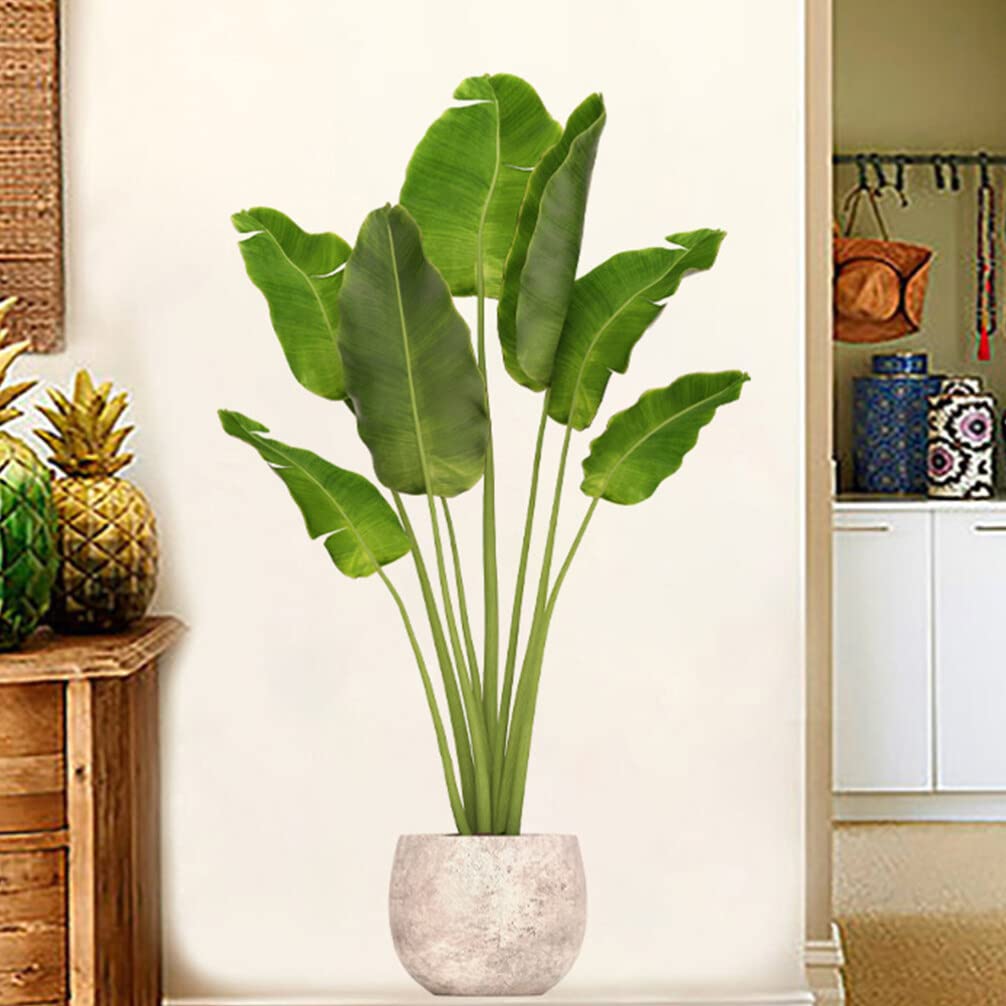 VOSAREA Green Plant Wall Decals 3D Potted Plant Wall Stickers Removable Bonsai Decals DIY Peel and Stick Art Murals for Bedroom Livingroom Office