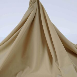 Matte Nylon Spandex Fabric 4 Way Stretch Tricot Milliskin for Sewing Swimsuit Activewear - 60 Inch Wide (Nude, 2 Yards)