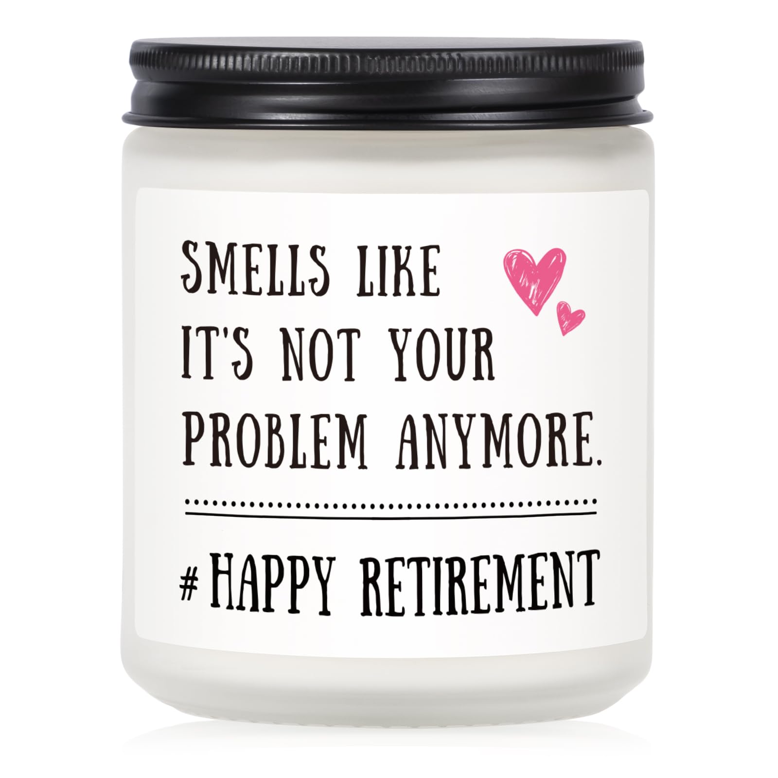 Retirement Gift for Woman - Funny Retirement Candle, Retirement Gifts for Women Men 2024, Happy Retirement Gifts for Coworker, Friends, Teacher, Boss, Nurse, Handmade, 7oz