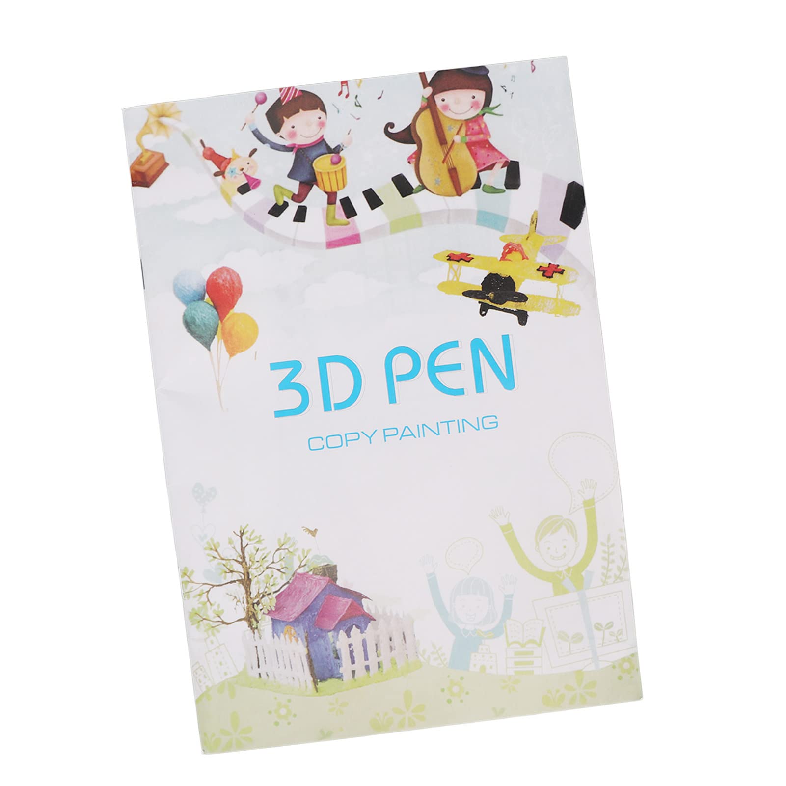 soobu 3D Pen Paper Stencils, 40 Patterns Portable Size 3D Printer Drawing Paper Easy to Use for Teamwork