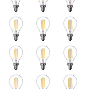 GE (case of 12 Bulbs) Relax LED 40 Watt Equivalent, Dimmable, Warm White A15 LED Light Bulb Candelabra Base