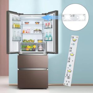 Delixike new 5PK WR55X26671 Refrigerators LED Light Board, Compatible Replacement GE Refrigerators LED Light Panel PS11767930 AP6035586