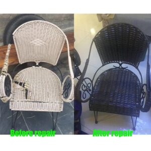 jweemax Wicker Repair Kit, Plastic Rattan Repair Kit, Rattan Chair Replacement, Wicker Repair Material