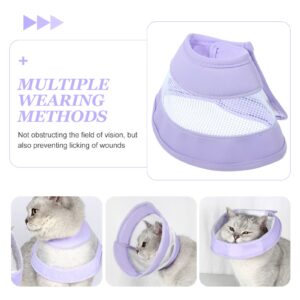 POPETPOP Compound Cone Collar cat Head Cone Dog Cone Collar cat cat Elizabethan Collar Soft cat Recovery Collar pet Collar Dog After-Surgery Collar Breathable PVC Small pet