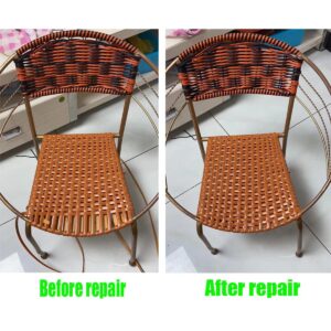 jweemax Wicker Repair Kit, Plastic Rattan Repair Kit, Rattan Chair Replacement, Wicker Repair Material