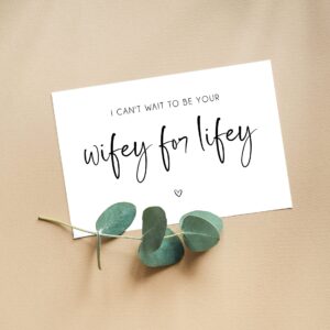 Emily gift I Cant Wait To Be Your Wifey For Lifey Wedding Day Card From Bride For Groom - Love Card