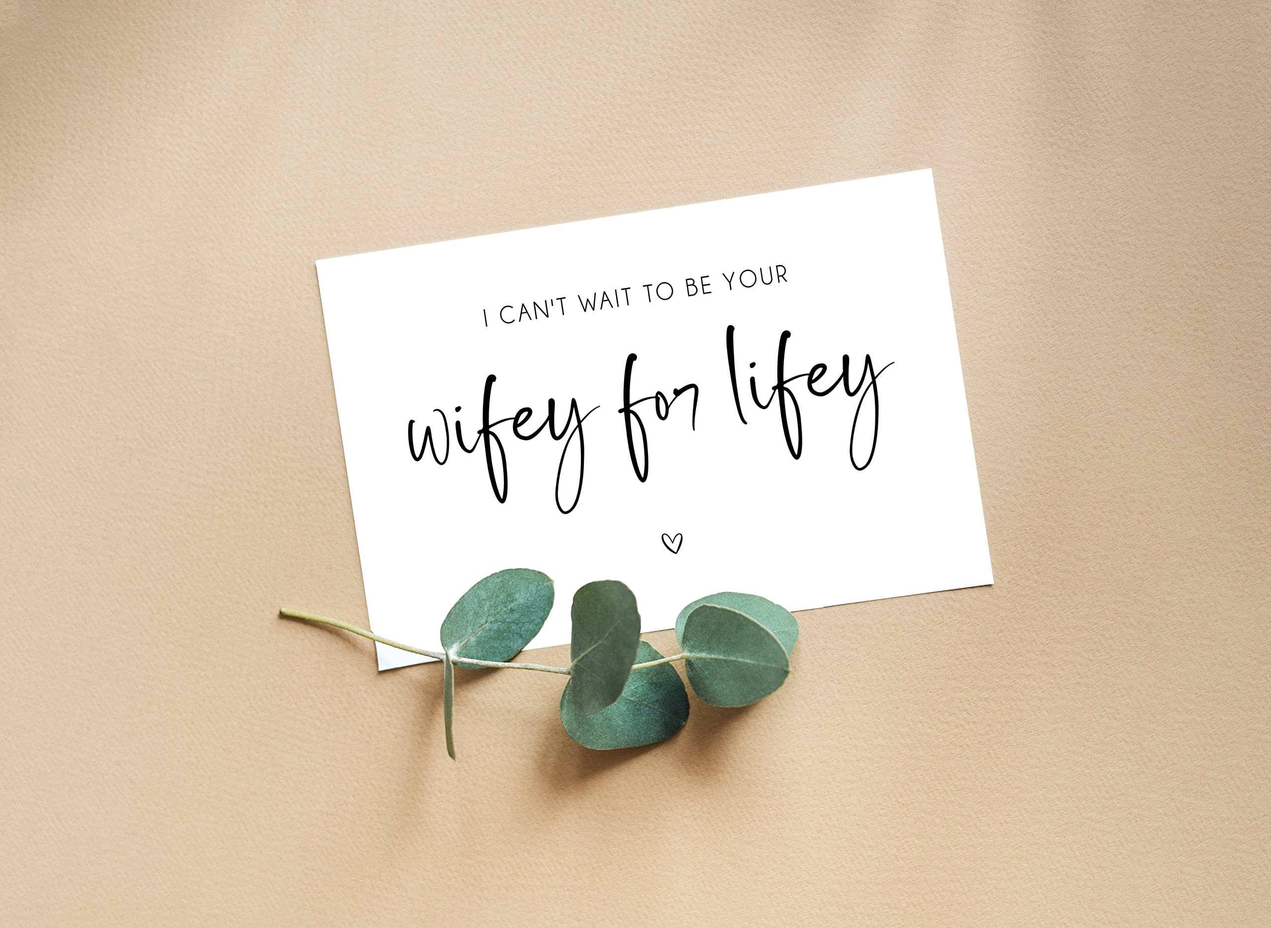 Emily gift I Cant Wait To Be Your Wifey For Lifey Wedding Day Card From Bride For Groom - Love Card