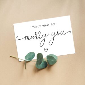 I Cant Wait To Marry You - Bride To Groom Wedding Day Card - Letters To My Husband From Wife - Love Gift For Him - Fiancé Gifts - Vows