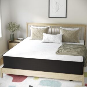 Flash Furniture Dream 12" Hybrid Spring and Foam Mattress in a Box, High Density Foam and Spring Hybrid Mattress, King