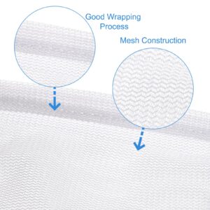 uxcell Mesh Laundry Bags, 5Pcs Mesh Wash Bag Fine Net Travel Storage Organize Bag with Zipper for Delicate Clothing Laundry Stocking, Pink