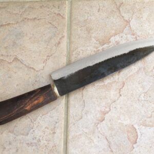 Crude - 8 Inch Premium Chef Knife, Carbon Steel, Forged and Sharp !