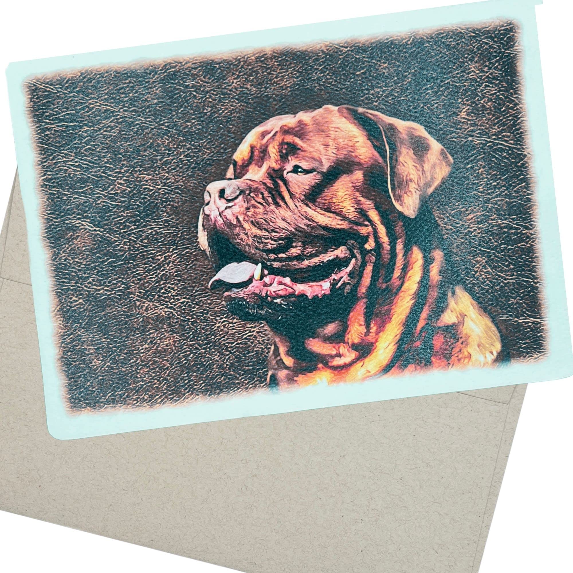 Groomers Margins French Mastiff Birthday Card, Dog Birthday Card (5X7 Inch and Blank Inside) - 62