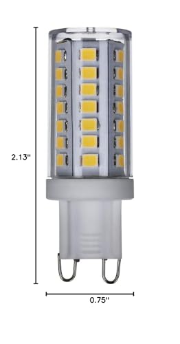 Satco S11234 5W/LED/G9/830/CL/120V/DIM – 5 Watt JCD LED; G9 Base; Clear Finish; 3000K; Soft White; 120 Volt; T4 Shape; 40W HID Equivalent; 2.13" MOL; Dimmable for Various Lighting Applications