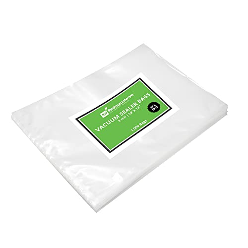 Restaurantware Fresh Hero 16 x 12 Inch Vacuum Sealer Bags 100 Food Storage Bags - 4 mil Thick Microwavable Clear Plastic Sous Vide Bags Freezable For Storing Food Or Sous Vide Cooking