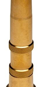 Rain Bird HENZLB5ADJ 5" Solid Brass Garden Hose End Water Nozzle, Lead-Free, Twist Adjustable Spray