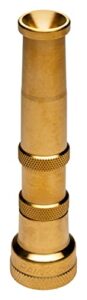 rain bird henzlb5adj 5" solid brass garden hose end water nozzle, lead-free, twist adjustable spray