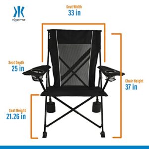 Kijaro Rok-it Sport Rocking Camping Chair, Vik Black