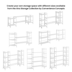 Convenience Concepts Xtra Storage Shelf Deluxe Metal Extension Set of 2, White