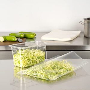 Restaurantware Fresh Hero 16 x 12 Inch Vacuum Sealer Bags 100 Food Storage Bags - 4 mil Thick Microwavable Clear Plastic Sous Vide Bags Freezable For Storing Food Or Sous Vide Cooking