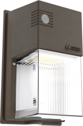 Lithonia Lighting TWS LED ALO SWW2 MVOLT PE DDB M2 LED Wall Pack with Switchable Color Temperature, Adjustable Lumen Output and Switchable Photocell, MVolt 120-277V, Dark Bronze