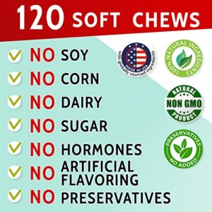 PAWFECTCHEW Green Lawn Chews for Dogs - Green Grass Chews - Urine Neutralizer Grass Burn Spots - Lawn Burn from Dog Urine - Probiotics & Enzymes - Made in USA - Bacon Flavor - 240 Lawn Saver Chews