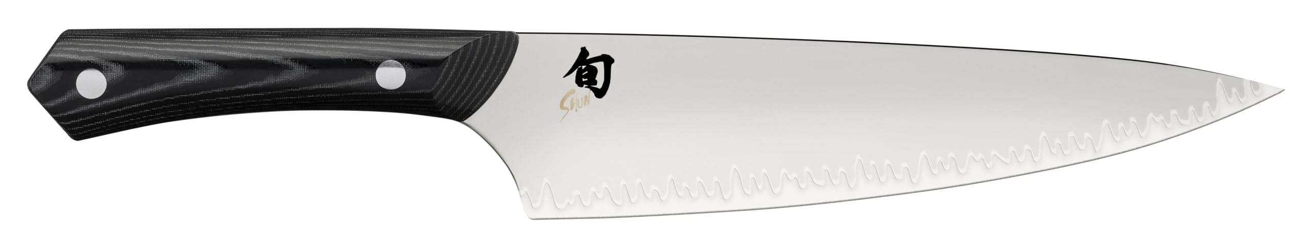 Shun Narukami 10" Chef’s Knife, Handcrafted Japanese Kitchen Knife, Blue II Carbon Steel Core and San Mai Stainless Steel Cladding, Micarta Handle, Chef Knife for Professional and Home Chefs