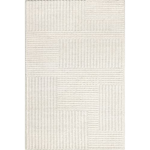 nuLOOM Dorene Contemporary High-Low Striped Wool Area Rug, 8x10, Ivory