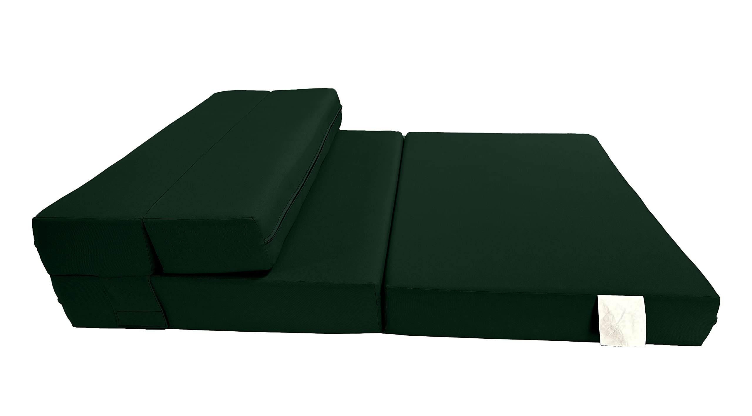 D&D Futon Furniture Portable Folding Bed Mattress, Studio Guest Beds, RV Mattresses, High Density Foam (Hunter Green, 6 x 48 x 80)