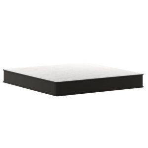 BizChair Dream 10 Inch Hybrid Mattress in a Box, High Density Foam and Pocket Spring Mattress, CertiPur-US Certified Foam, King, White/Black