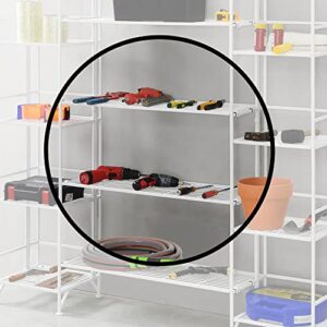 Convenience Concepts Xtra Storage Shelf Deluxe Metal Extension Set of 2, White