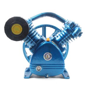 air compressor pump head, 21cfm 5.5hp air compressor pump replacement 175psi v-type dual-cylinder air compressor piston pump head, v-0.6/12.5 (us stock)