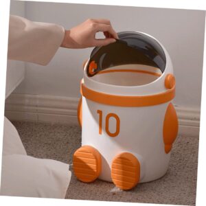 Astronaut Trash Can Garbage Can Kitchen Trash Bin Waste Basket Waste Bin Plastic Trash Can Small Trashcan Small Trash Can Wastepaper Storage Holder Trash Bucket Rubbish Can