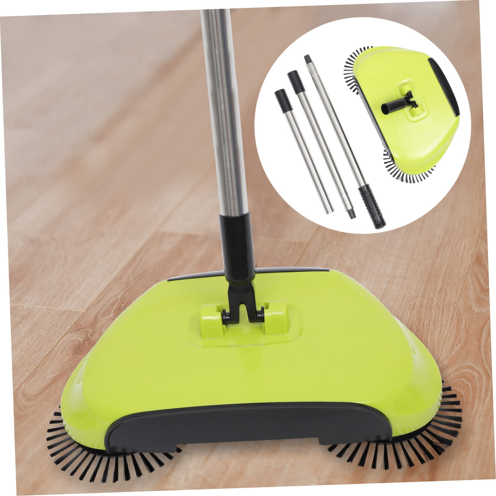 Veemoon 3 1 Carpet Cleaner Machine Push Broom Push Cleaning mop Manual mop Cleaner Carpet Sweeper Floor Cleaning Machine Floor Sweeper Cleaner mop Wood Floor to Rotate Vacuum Ground Brush