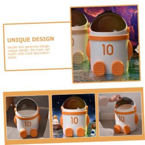 Astronaut Trash Can Garbage Can Kitchen Trash Bin Waste Basket Waste Bin Plastic Trash Can Small Trashcan Small Trash Can Wastepaper Storage Holder Trash Bucket Rubbish Can