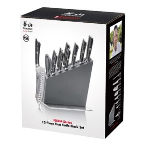 Cangshan NAKA Series X-7 Steel Forged HUA Knife Block Set (12-Piece)