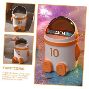 Astronaut Trash Can Garbage Can Kitchen Trash Bin Waste Basket Waste Bin Plastic Trash Can Small Trashcan Small Trash Can Wastepaper Storage Holder Trash Bucket Rubbish Can