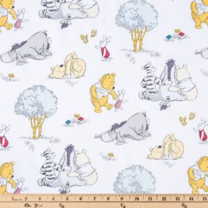 Hobby Lobby Pooh Togetherish Cotton Calico Fabr -1 Yard Piece