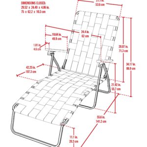 CAMP & GO Steel Folding Grey Outdoor Patio/Camping Chair with Blue Woven Fabric and Arm Rests (Pack of 2)