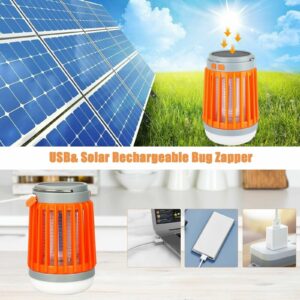 THE PERFECT PART Solar USB Mosquito Killer Light Electronic Fly Bug Insect Zapper Trap Pest Lamp