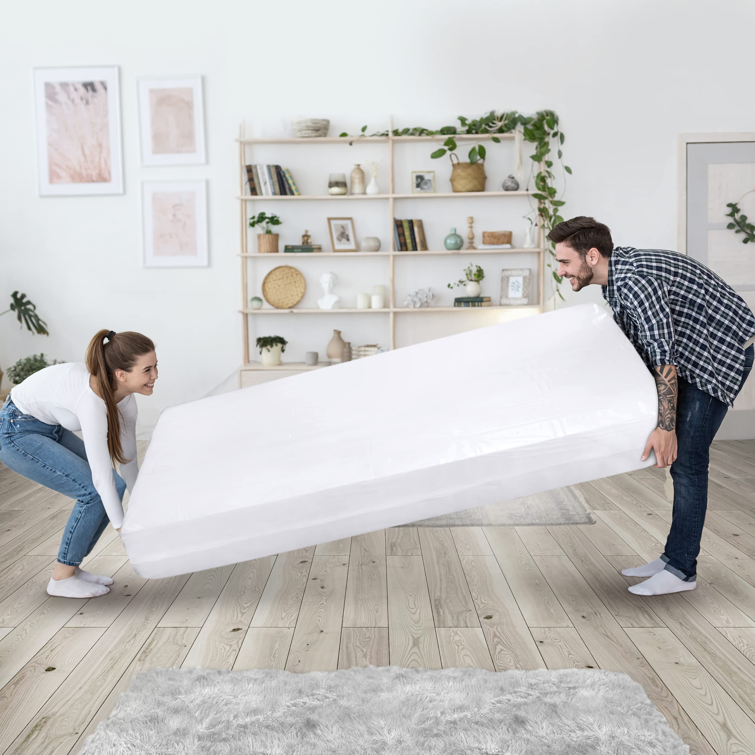 Utopia Home Mattress Bag for Moving Queen Size Mattress Storage Bag, Plastic Mattress Cover, Fits Mattresses up to 14 Inches