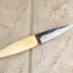 Crude - 3.5 Inch Asian Paring Knife - Carbon Steel - Thin, Light, SHARP !