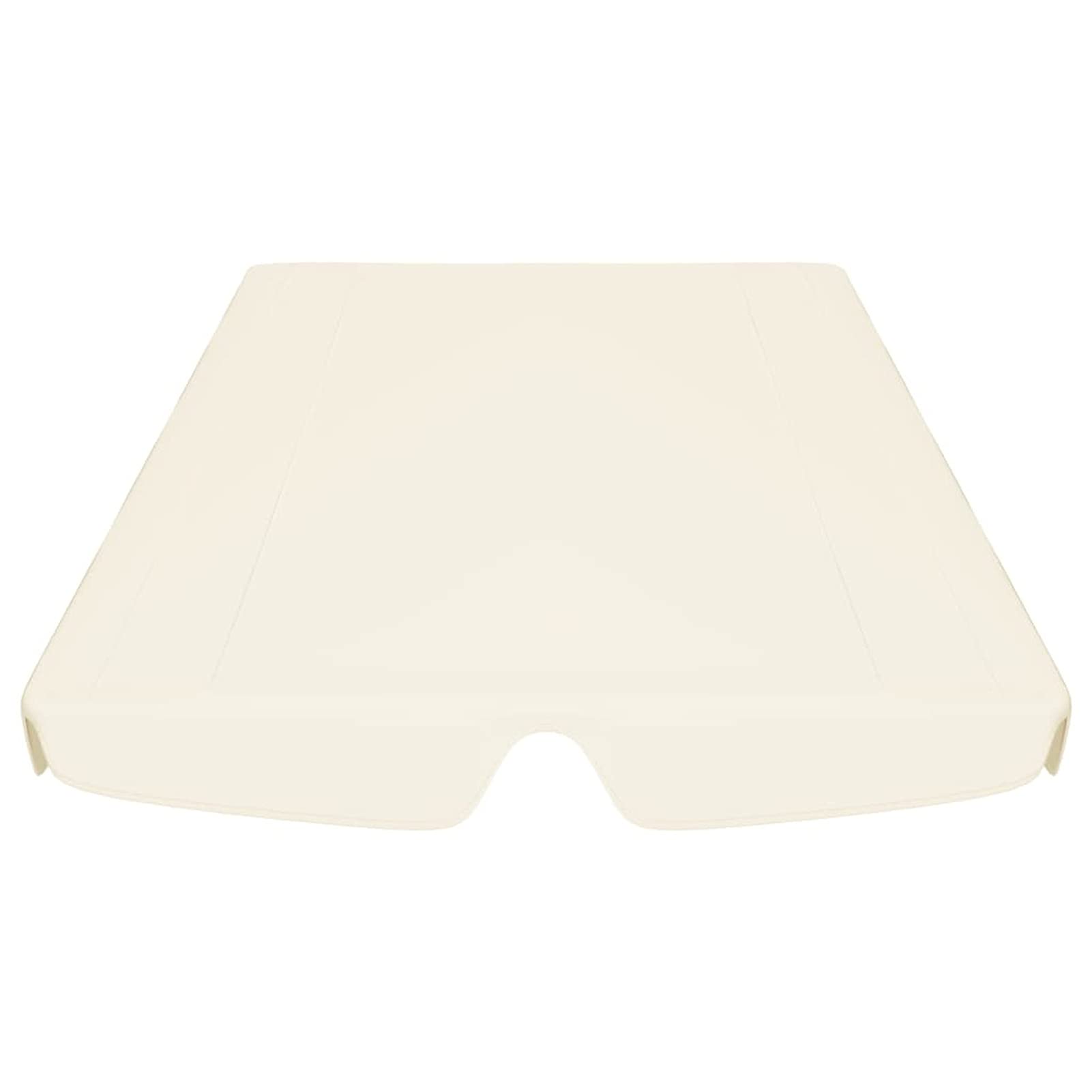 Gecheer Replacement Canopy Top Cover for Garden Swing 97.6" x 73.2", Replacement Fabric for Awning Sun Shade Shelter Awning Cover, Outdoor Patio Canopy Sunsetter Top Cover - Cream