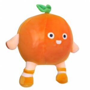 Cute Stuffed Fruit Toys Oranges, Mini Oranges Boys and Girls Birthday Party Gifts Easter Egg Filler, Sofa Cushions Elastic Plush Toys Halloween Party Decoration (9.8in/25cm)