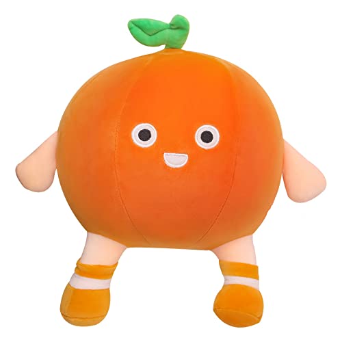 Cute Stuffed Fruit Toys Oranges, Mini Oranges Boys and Girls Birthday Party Gifts Easter Egg Filler, Sofa Cushions Elastic Plush Toys Halloween Party Decoration (9.8in/25cm)