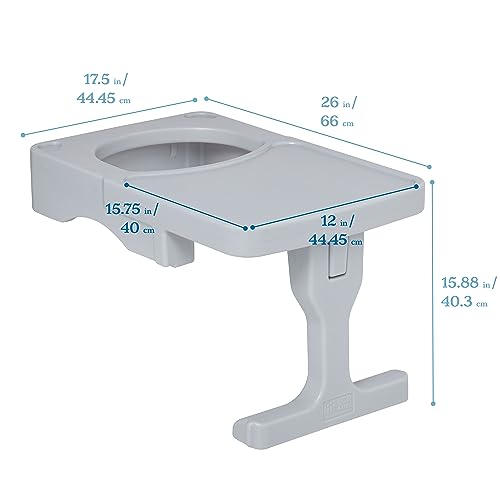 ECR4Kids Tri-Me Cube Chair Desk, Accessory for Cube Chair, Light Grey