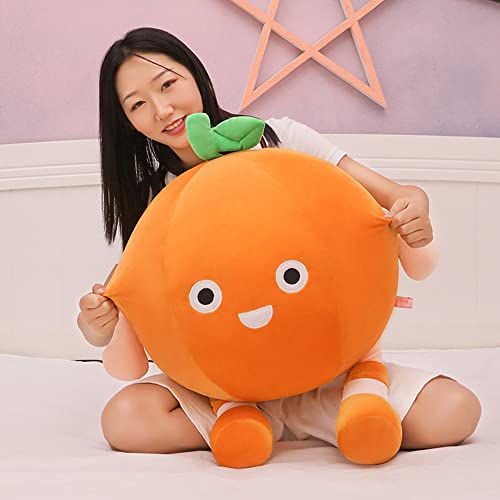 Cute Stuffed Fruit Toys Oranges, Mini Oranges Boys and Girls Birthday Party Gifts Easter Egg Filler, Sofa Cushions Elastic Plush Toys Halloween Party Decoration (9.8in/25cm)