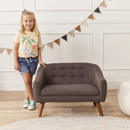 ECR4Kids Willa Loveseat, Kids Furniture, Raisin