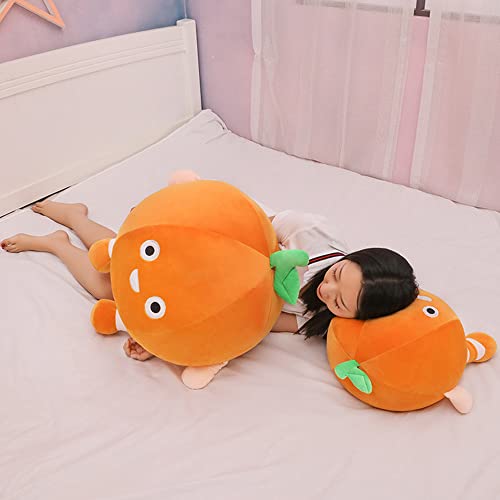 Cute Stuffed Fruit Toys Oranges, Mini Oranges Boys and Girls Birthday Party Gifts Easter Egg Filler, Sofa Cushions Elastic Plush Toys Halloween Party Decoration (9.8in/25cm)